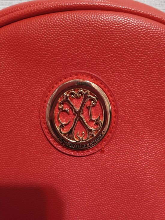 CXL Christian Lacroix Red Mini Backpack NWT Gold Hardware Pine Caviar Bag main image 11